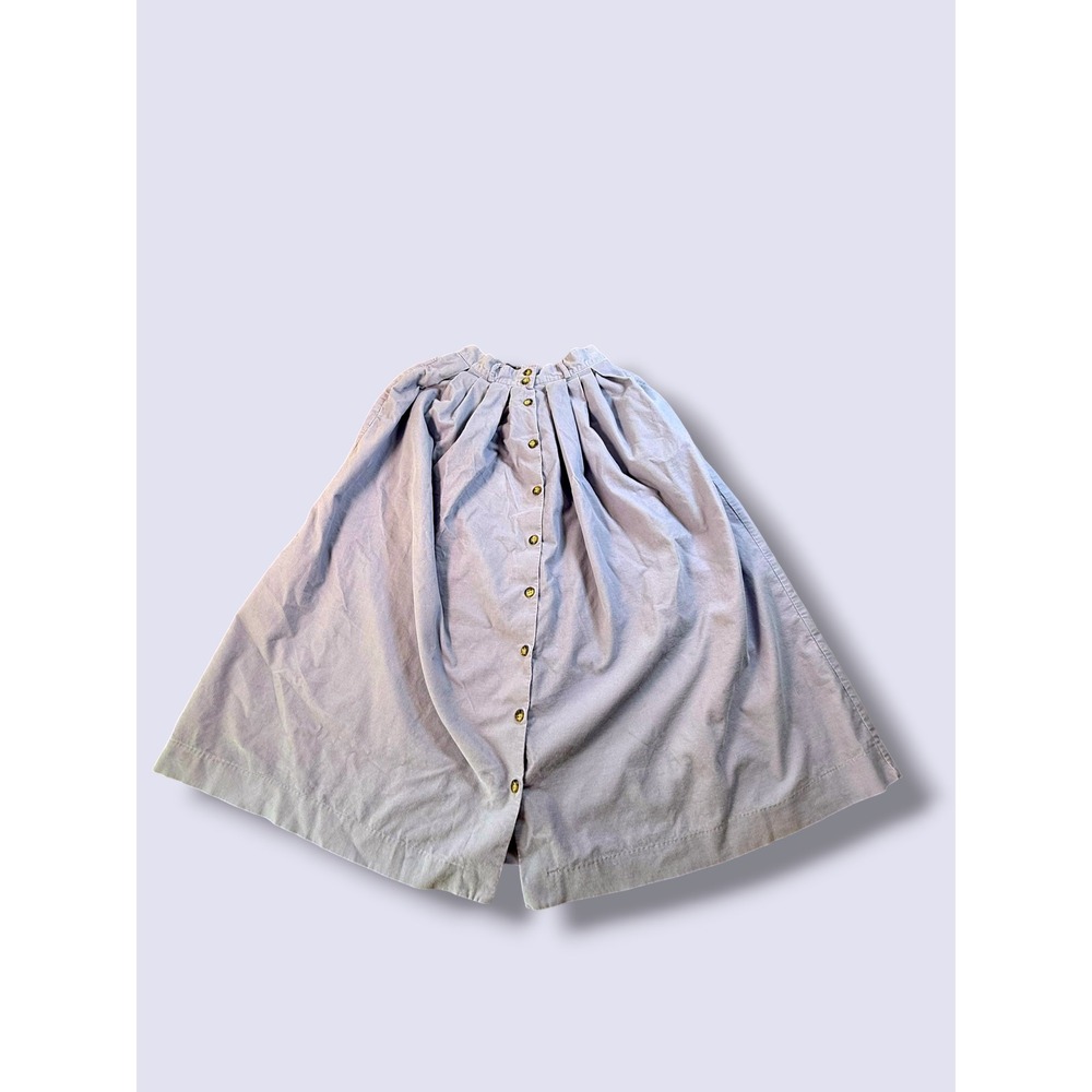 VTG Eddie Bauer Lavender Corduroy Pleated Cotton Skirt Vintage Size 6 WAIST 24" - Picture 2 of 10